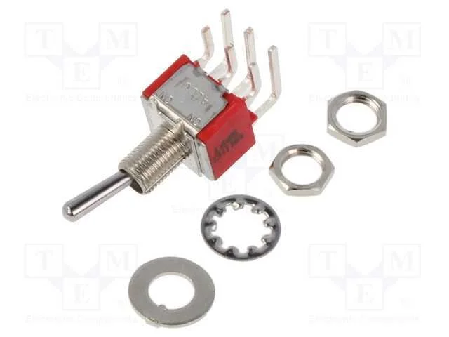 Interruptor: de alavanca, Pos: 2, DPDT, ON-ON, 5A.