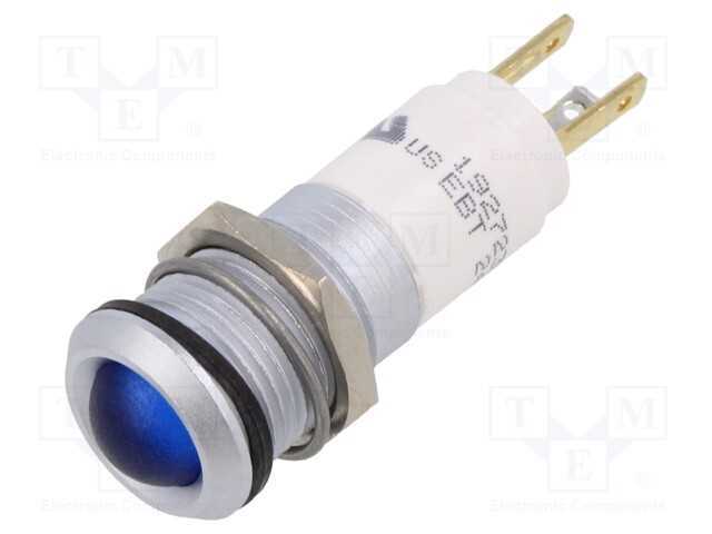 Luz indicadora: LED, azul, 24VDC, 24VAC