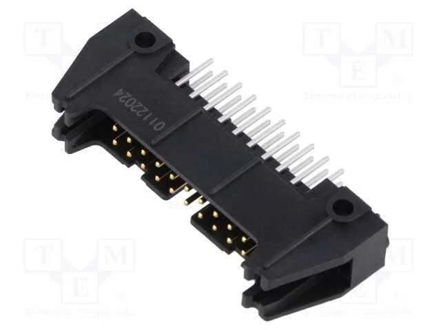 Tomada; Idc; Macho; Pin: 20; Simples; Tht; para Pcb,Roscado; Dourado