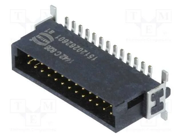 Conector: Placa- Fio/Placa; Macho; Pin: 26; 1,27mm; Har-Flex®; 2,3a