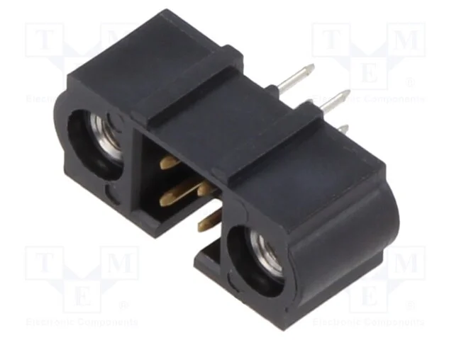 2+2 Pos. Male Dil Vertical Throughboard Conn. Jackscrews