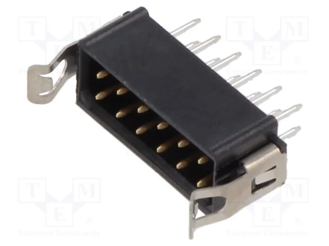 6+6 Pos. Male Dil Vertical Throughboard Conn. Latches