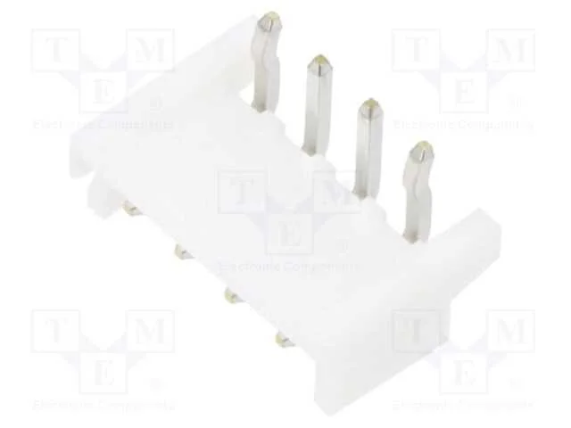 Tomada, fio-placa, macho, EH, 2,5mm, PIN: 4, THT,.