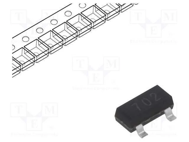 Transístor: N-Mosfet; Unipolar; 60v; 280ma; Idm: 1,2a; 350mw; Sot23