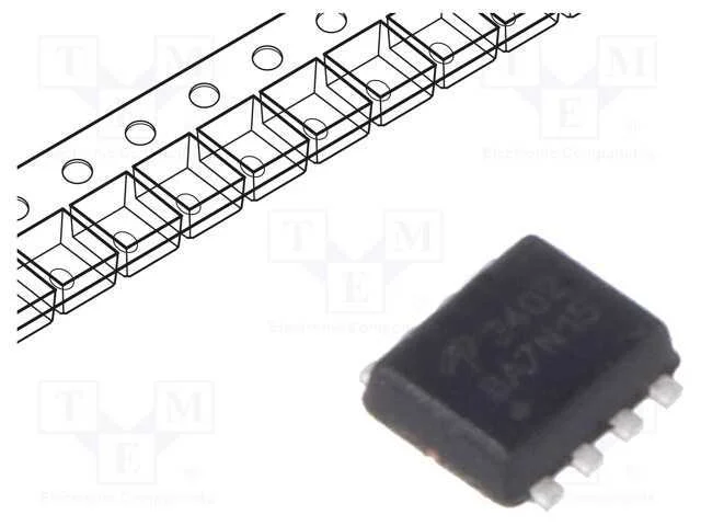 Trans&iacute;stor: N-Mosfet; Unipolar; 20v; 9,6a; 3w; Dfn8