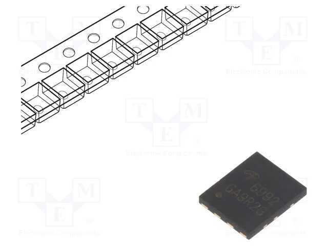 Trans&iacute;stor: N-Mosfet X2; Unipolar; 30v; 67/31a; 18/8w; Dfn5x6d
