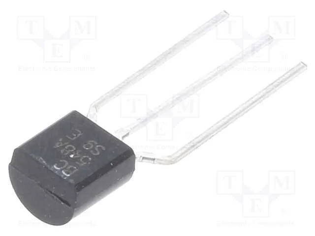 Trans&iacute;stor: NPN, bipolar, 30V, 0,1A, 500mW, TO92