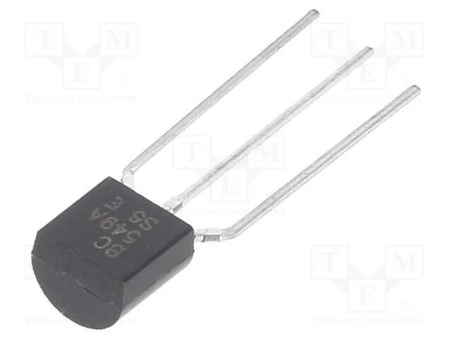 Trans&iacute;stor: NPN, bipolar, 30V, 0,1A, 500mW, TO92