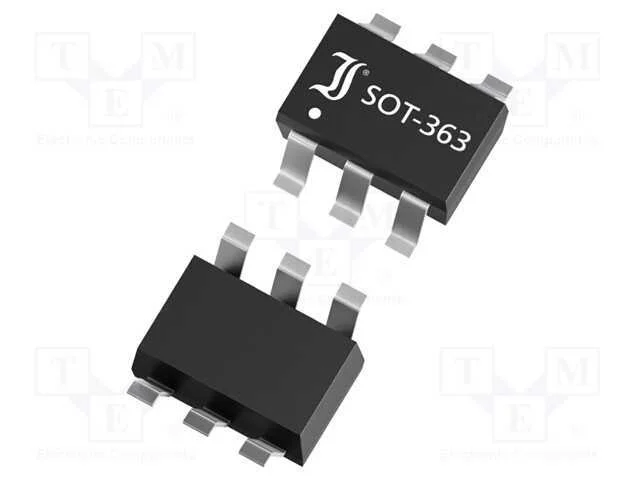 Trans&iacute;stor: NPN, bipolar, 18V, 50mA, 150mW, SOT363