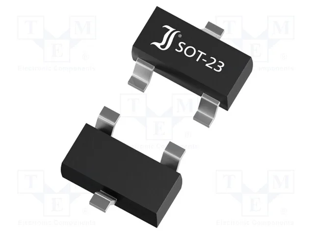 Transístor: PNP, bipolar, 50V, 0,8A, 310mW, SOT23.
