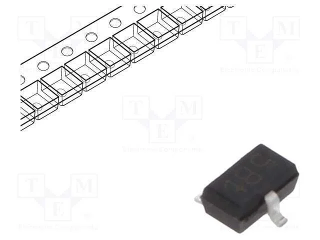 Transístor: PNP, bipolar, 45V, 0,5A, 250mW, SC70,.