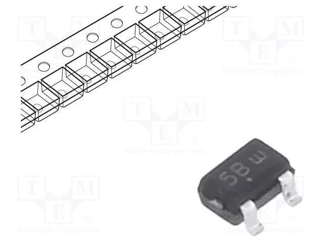 Transístor: PNP, bipolar, 45V, 0,5A, 460W, SC70,S.