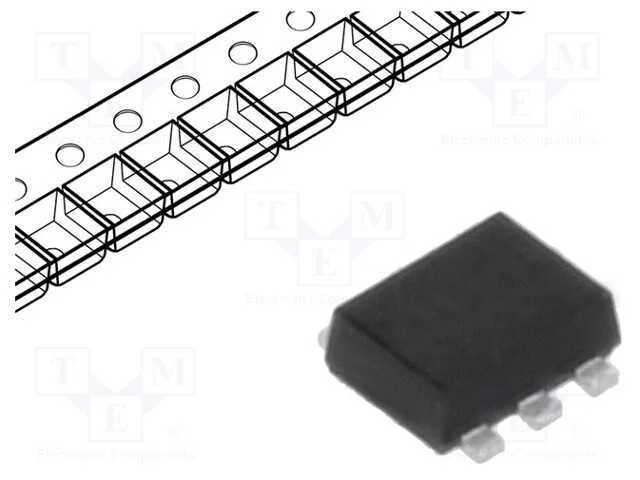 Trans&iacute;stor: Npn X2; Bipolar; 45v; 0,1a; 300mw; Sot666