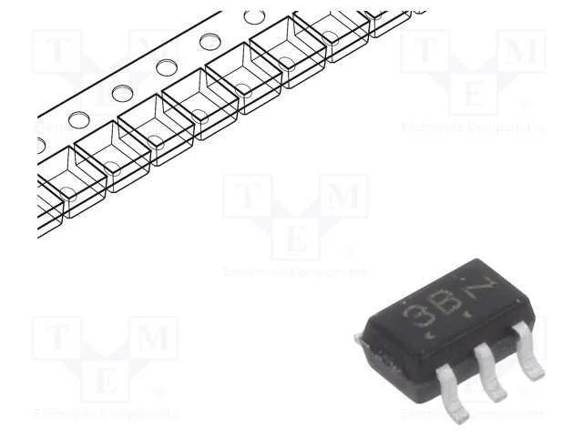Transístor: PNP x2, bipolar, 65V, 0,1A, 0,3W, SC7.