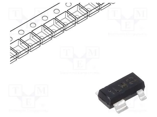 Trans&iacute;stor: Npn X2; Bipolar; 30v; 0,1a; 250mw; Sot143b; Base Comum