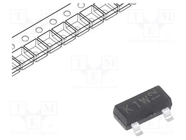 Trans&iacute;stor: Npn; Bipolar; 45v; 0,1a; 250mw; Sot23,To236ab