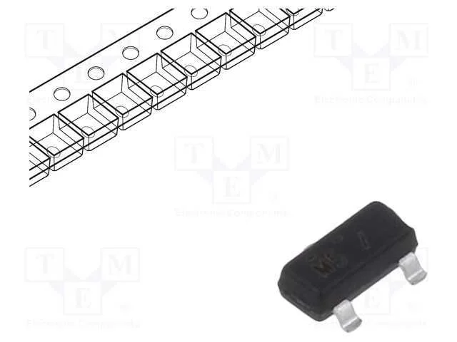 Trans&iacute;stor: N-JFET, unipolar, 20mA, 0,25W, SOT23,.