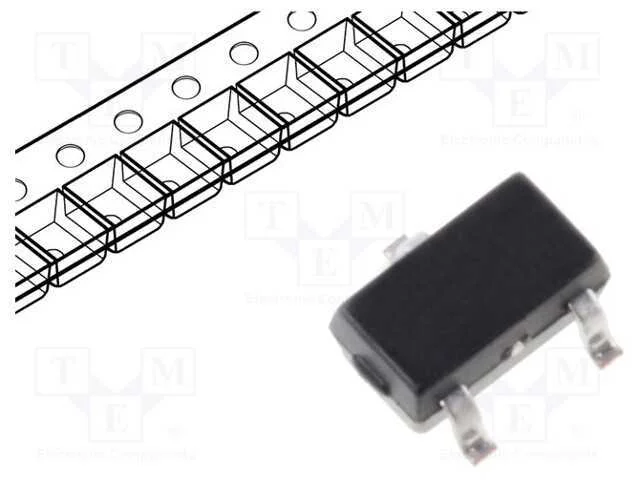 Trans&iacute;stor: N-MOSFET, unipolar, 60V, 0,36A, 350mW.