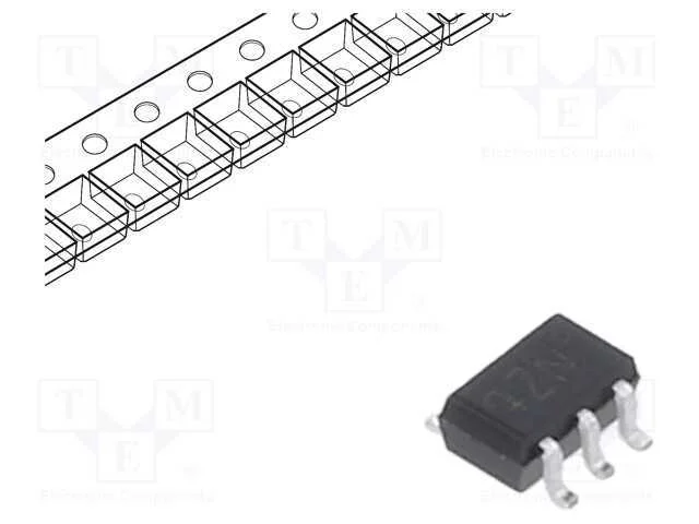 Trans&iacute;stor: N-MOSFET x2, unipolar, 60V, 200mA, Id.