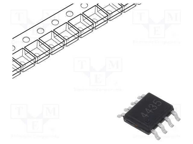 Trans&iacute;stor: P-Mosfet; Unipolar; -30v; -7a; Idm: -40a; 3,9w; Sop8