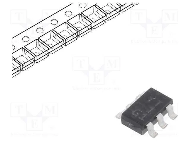 Trans&iacute;stor: P-Mosfet; Unipolar; -30v; -5a; Idm: -20a; 1,6w; Sot26