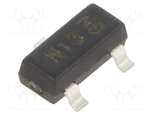 Transístor: NPN, bipolar, BRT, 50V, 50mA, 200mW, .