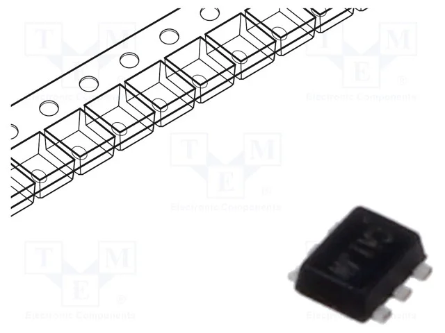 Trans&iacute;stor: N/P-MOSFET, unipolar, 20/-20V, 0,63/-.