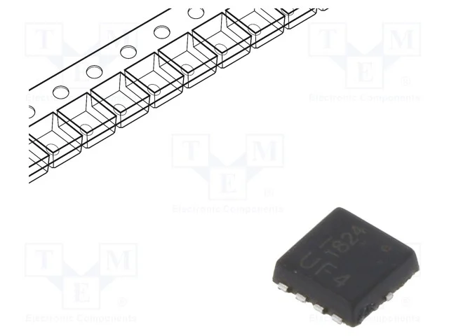Trans&iacute;stor: N-MOSFET, unipolar, 12V, 55A, 0,9W, P.