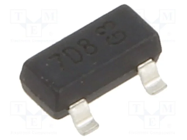 Transístor: N-MOSFET, unipolar, 60V, 0,15A, Idm: .