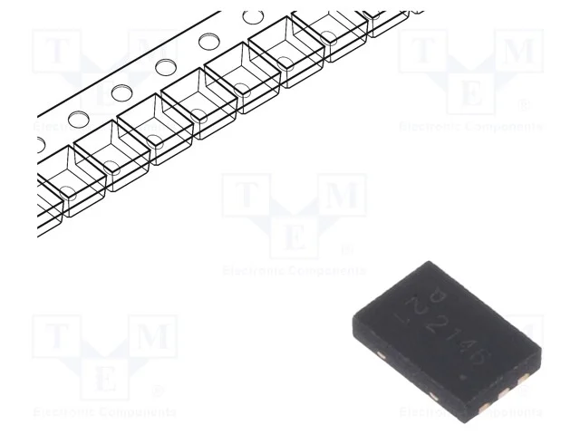 Trans&iacute;stor: P-Mosfet X2; Unipolar; -20v; -4,1a; 0,9w; U-Dfn2030-6