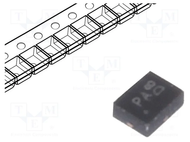 Trans&iacute;stor: P-Mosfet; Unipolar; -20v; -1,2a; 0,5w; Dfn1411-3