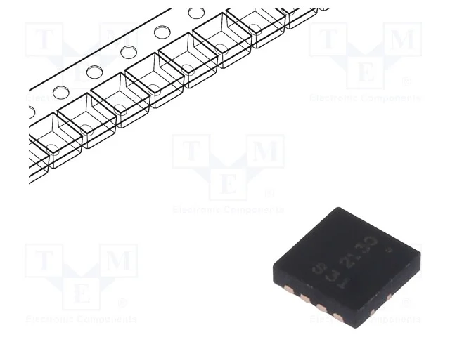 Trans&iacute;stor: P-Mosfet; Unipolar; -30v; -7,1a; 0,9w; Powerdi&reg;3333-8