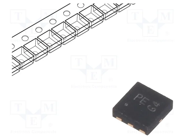 Trans&iacute;stor: P-Mosfet; Unipolar; -40v; -4,9a; 0,7w; U-Dfn2020-6