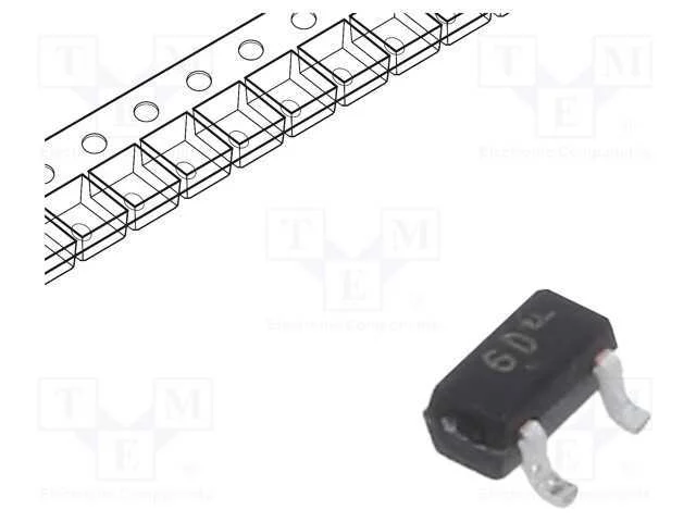 Trans&iacute;stor: Pnp; Bipolar; Brt; 50v; 0,1a; 0,2w; Sc75; R1: 10ko