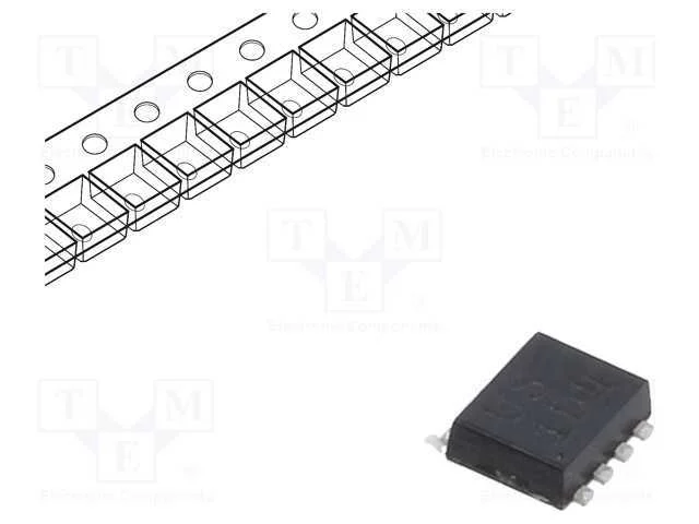 Trans&iacute;stor: N-Mosfet X2; Unipolar; 24v; 11a; Idm: 60a; 1,4w; Ech8