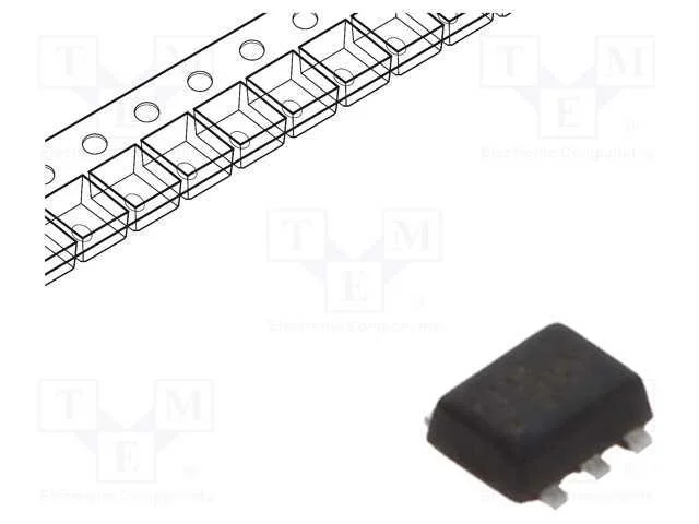 Trans&iacute;stor: Npn / Pnp; Bipolar; Brt; 50v; 0,1a; 0,5w; Sot553