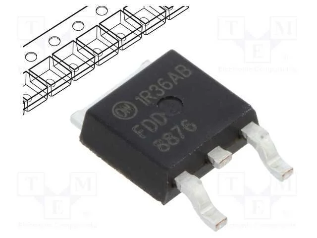 Trans&iacute;stor: N-MOSFET, unipolar, 30V, 73A, 70W, DP.