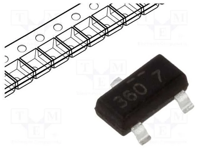 Trans&iacute;stor: N-MOSFET, unipolar, 20V, 1,7A, 500mW,.