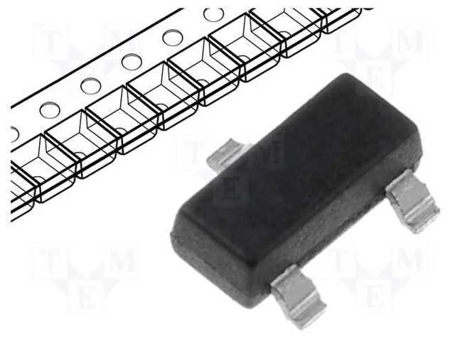 Trans&iacute;stor: N-MOSFET, unipolar, 20V, 3A, 0,5W, Su.