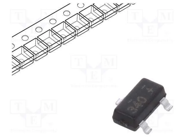 Trans&iacute;stor: P-Mosfet; Unipolar; -20v; -2a; Idm: -10a; 0,5w