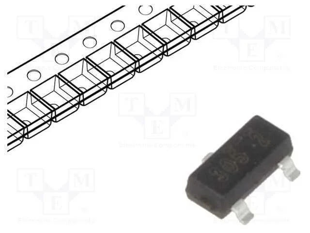 Trans&iacute;stor: N-MOSFET, unipolar, 20V, 0,9A, 0,35W,.