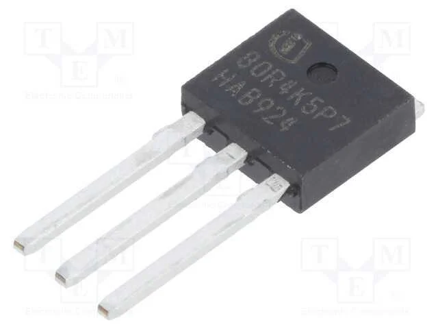 Trans&iacute;stor: N-MOSFET, unipolar, 800V, 1A, Idm: 2,.