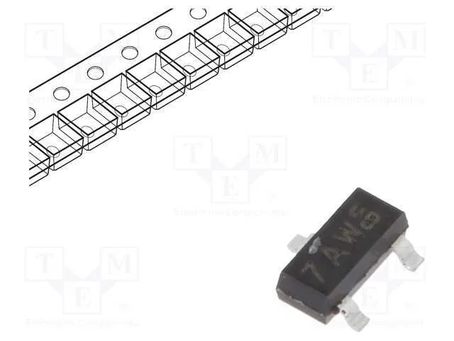 Transístor: Npn; Bipolar; 40v; 0,2a; 250mw; Sot23,To236ab