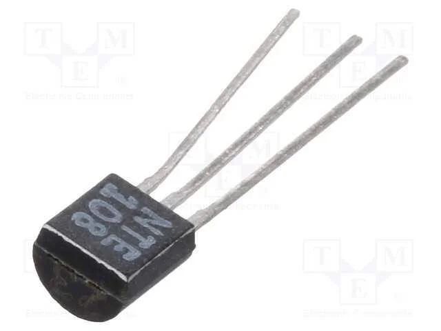 Transístor: NPN, bipolar, 15V, 50mA, 0,625W, TO92