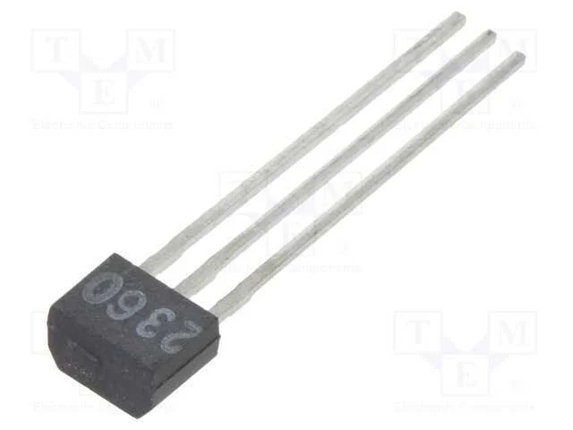 Transístor: PNP, bipolar, BRT, 50V, 0,1A, 0,3W, T.