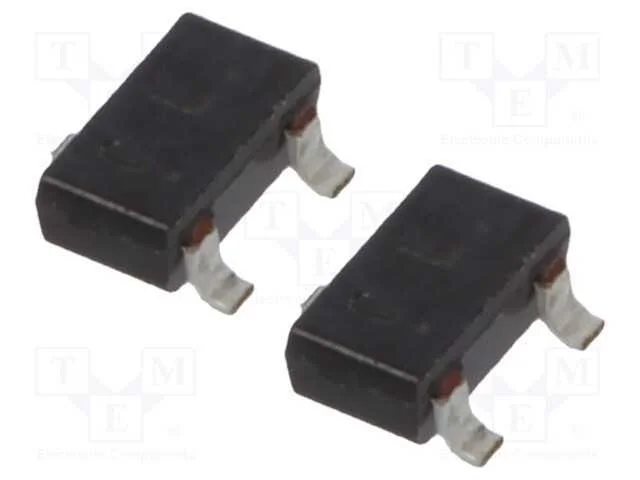 Transístor: NPN, bipolar, BRT, 50V, 0,1A, 0,2W, S.