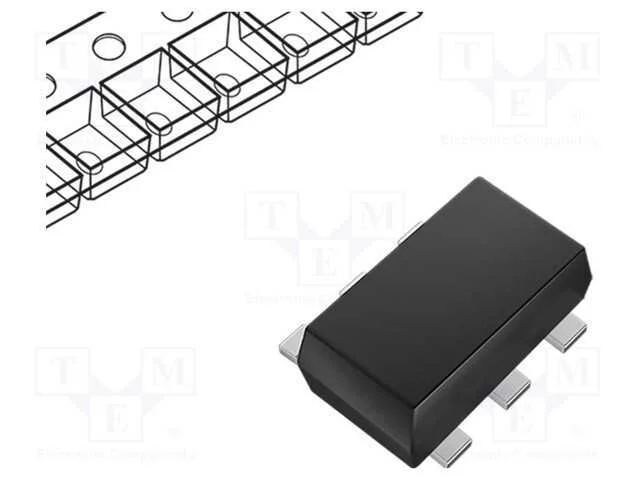 Trans&iacute;stor: N-Mosfet X2; Unipolar; 30v; 120ma; Idm: 0,8a; 375mw