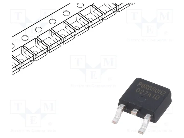 Trans&iacute;stor: N-Mosfet; Hi-Potmos2; Unipolar; 600v; 500ma; Idm: 2a