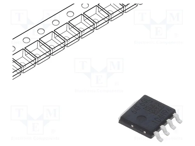 Trans&iacute;stor: N-Mosfet; Eetmos4; Unipolar; 60v; 64a; Idm: 192a; 168w