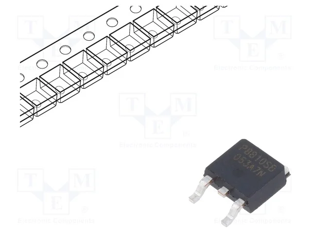 Trans&iacute;stor: N-Mosfet; Eetmos3; Unipolar; 100v; 8a; Idm: 24a; 20w